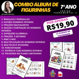 COMBO DE ÁLBUNS DE FIGURINHAS