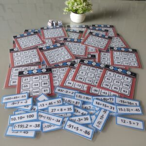 BINGO OPERAÇÕES COM NÚMEROS INTEIROS