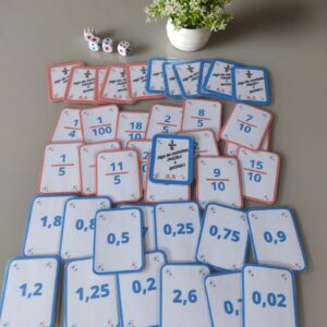JOGO DA MEMÓRIA FRAÇÃO E DECIMAL